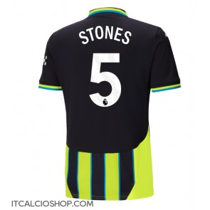 Manchester City John Stones #5 Seconda Maglia 2024-25 Manica Corta